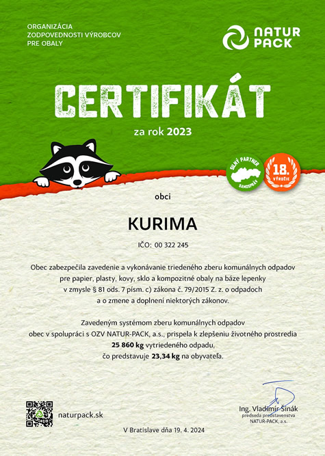 Certifikat vývoz odpadu